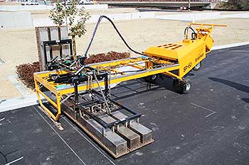 ストリートプリント施工工程-3.アスファルト加熱