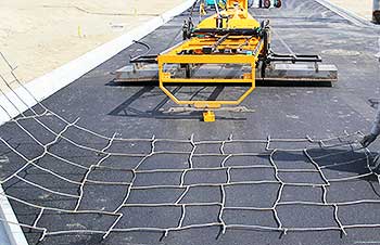 ストリートプリント施工工程-4.スチールテンプレート配置